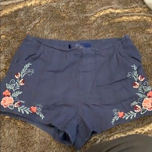 Embroidered shorts